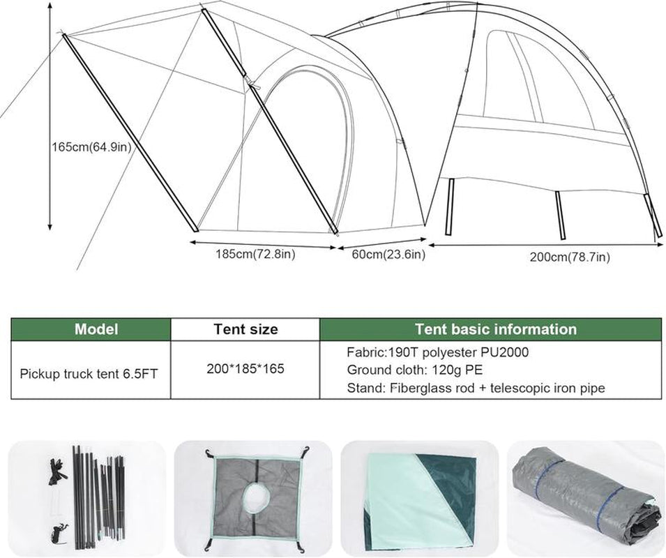 Pickup Truck Bed Tent