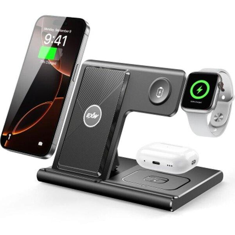 3-In-1 Wireless Charging Station for Multiple Devices