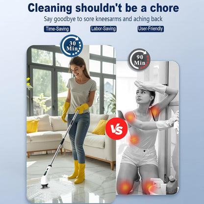 Electric Spin Scrubber, Cordless Cleaning 