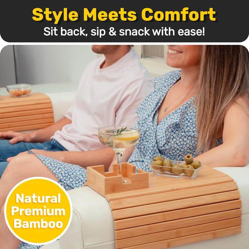 Bamboo Couch Cup Holder