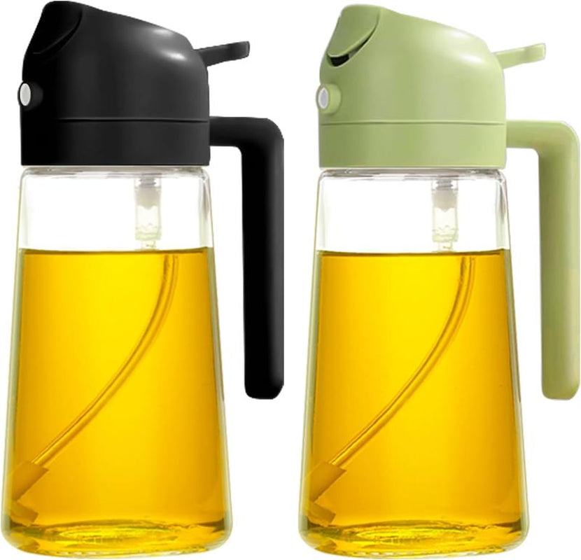 2-In-1 Olive Oil Dispenser and Sprayer for Kitchen