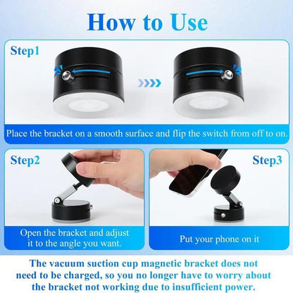 Mobile Phone Holder 360° Adjustable Vacuum 