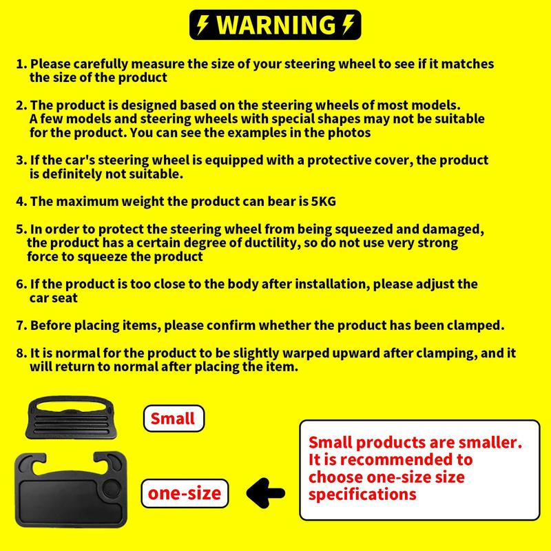 Multifunctional Car Steering Wheel Desk