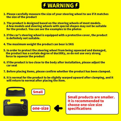 Multifunctional Car Steering Wheel Desk