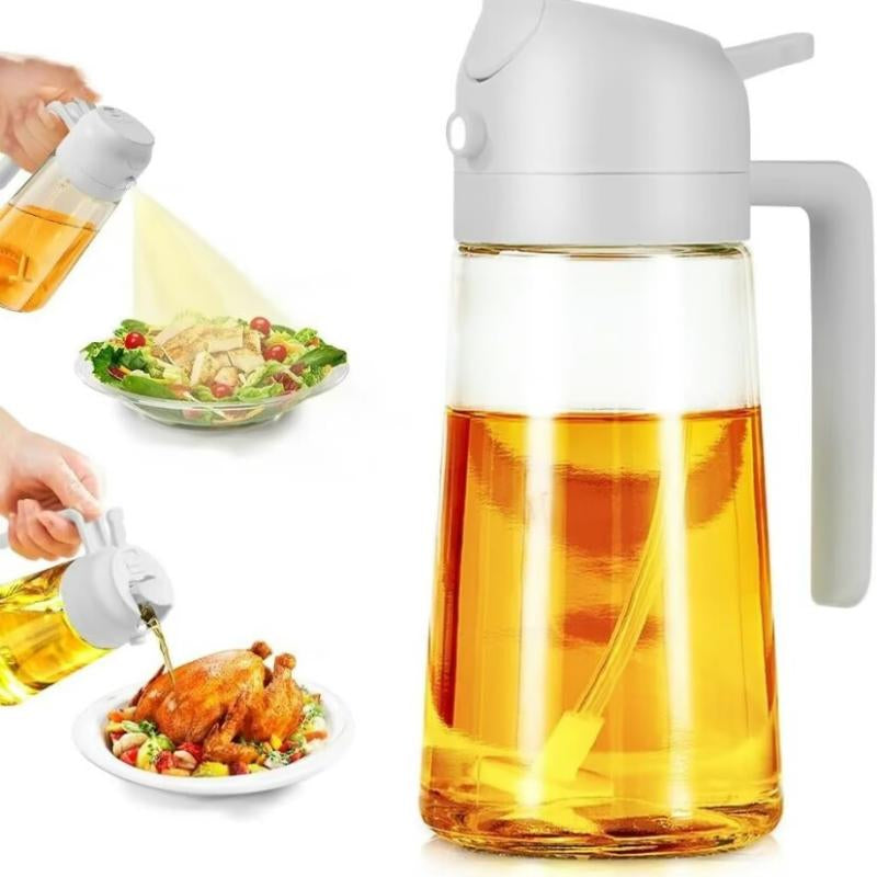 2-In-1 Olive Oil Dispenser and Sprayer for Kitchen