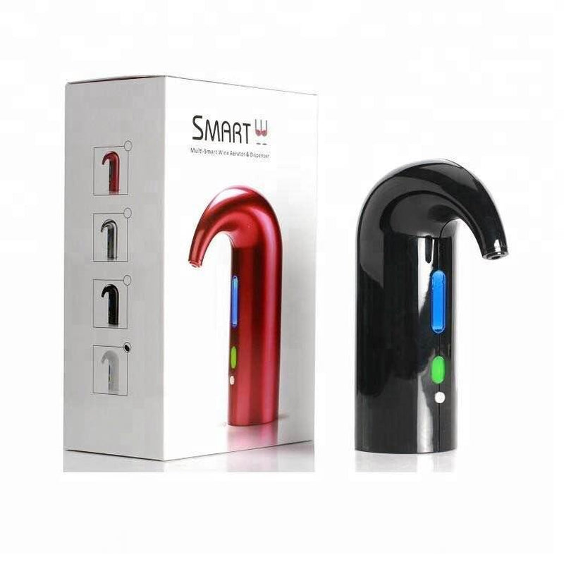 Electric Wine Decanter Pump One Touch Rechargeable Wine Aerator Dispenser