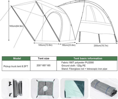 Pickup Truck Bed Tent