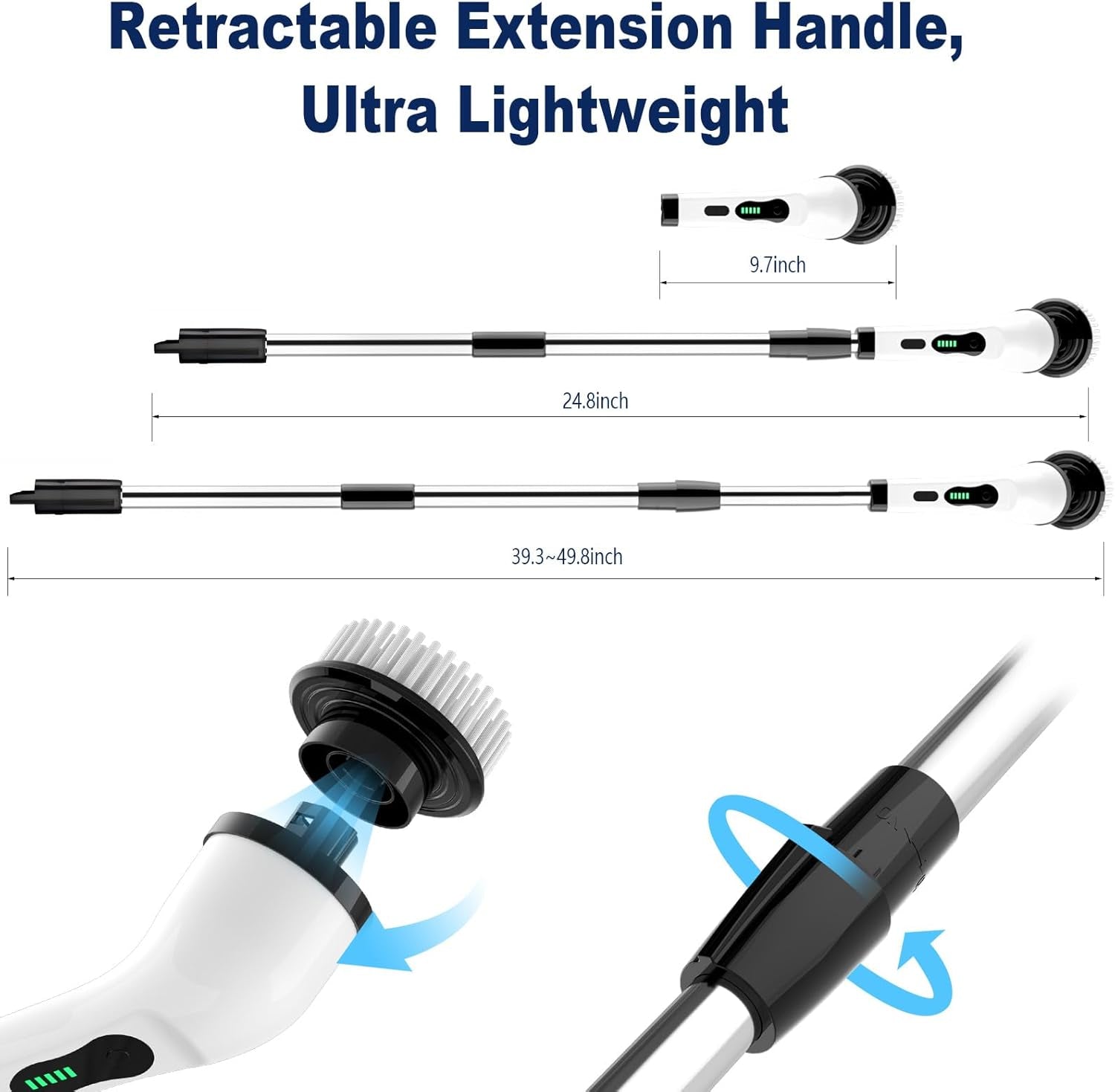 Electric Spin Scrubber, Cordless Cleaning 