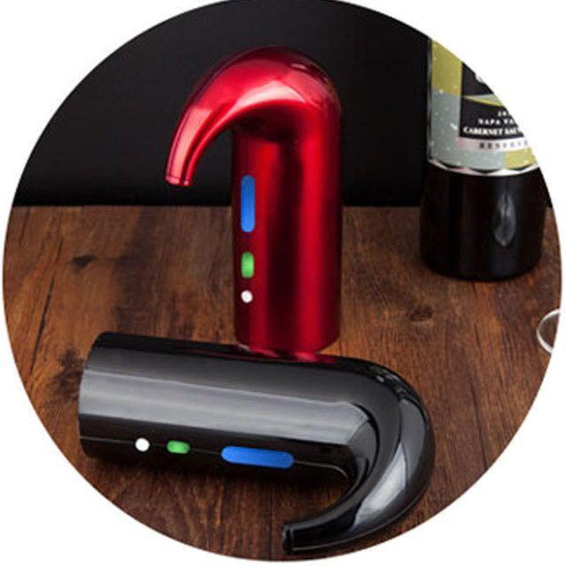Electric Wine Decanter Pump One Touch Rechargeable Wine Aerator Dispenser