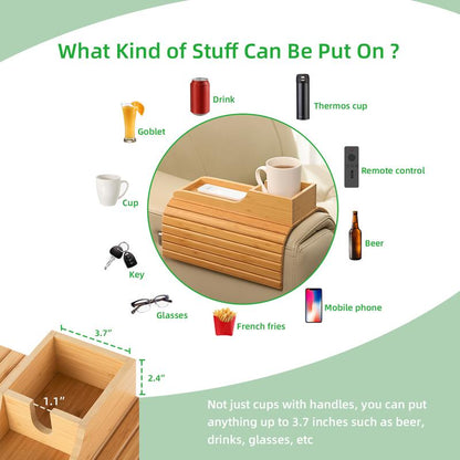 Bamboo Sofa Arm Table