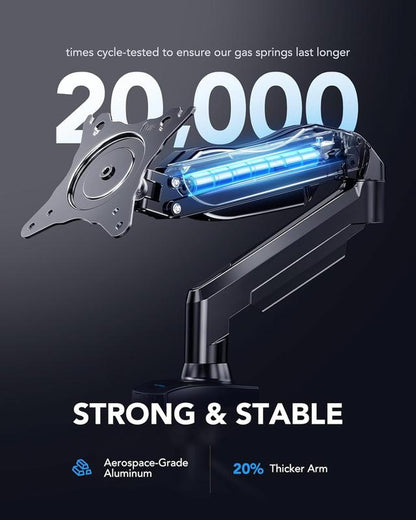 Single Monitor Mount, 13 to 32 Inch Gas Monitor Arm, Adjustable Stand