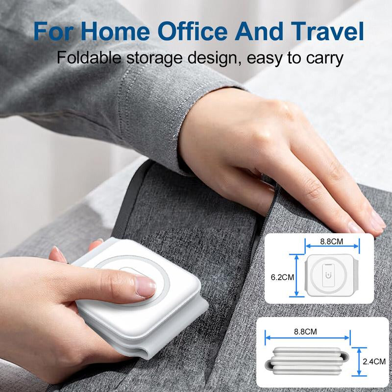 EFAITHFIX Wireless Charger, 3 in 1 Wireless Charging Station, Fast Wireless Charging Stand for Iphone 15 Proseries for Apple Watch SE for Airpods Pro (White) 3 in Foldable Multidevice 3 in Cable Folding Black Magnetic Electronic Adjustable Protection